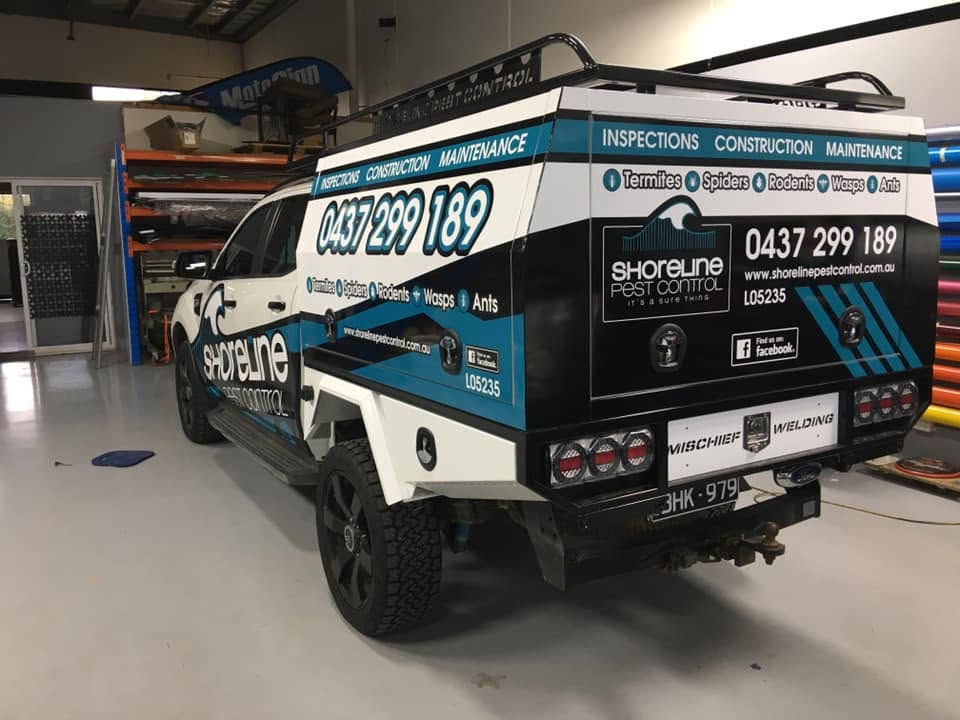Shoreline Pest Control branded service vehicle